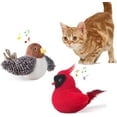 BFCITY Potaroma Cat Toys Chirping Birds 2 Pcs with Catnip SilverVine, Interactive Cat Kicker, Lifelike Birdie Tweets, Indoor Kitty Kitten Exercise Toys 4.0"_Special Gift