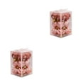 thumbnail image 4 of kurtrusly 12pcs/set Elegant And Delicate Christmas Tree Balls Durable Construction rose gold 2Set, 4 of 6