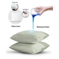 thumbnail image 6 of Waterproof Outdoor Throw Pillows with Inserts 12"x20" Set of 2, Sage Green Botanical Soft Decorative Pillowcases for Couch Bedroom, Spring Floral Leaf Pillow Covers for Sofa Living Room, 6 of 8