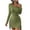 Olive Green, variant on IROINNID Cocktail Dress for Women Wedding Guests Dresses for Women Solid Color Long Sleeve Lace Drawstring Dresses,Purple