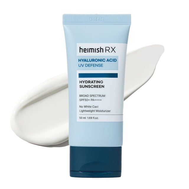 Protector solar HEIMISH RX con ácido hialurónico hidratante SPF50+, 50 ml