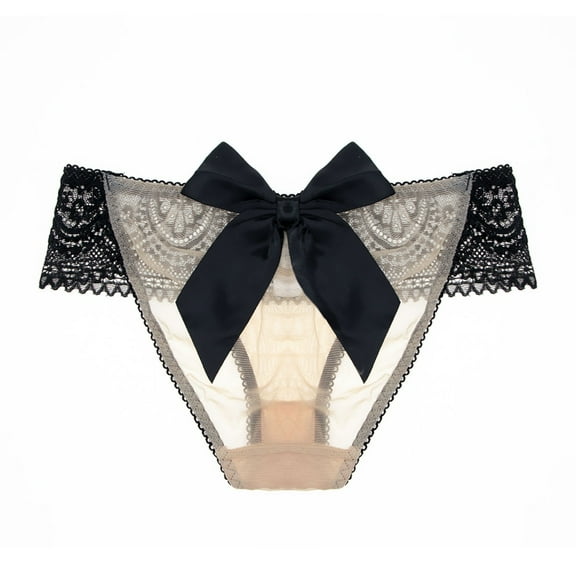 Varsbaby Women's Sexy Must Have Lace Bikini Lace Mesh and Bow Design