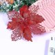 thumbnail image 5 of 10 piezas de adornos de flor de Pascua con purpurina, adornos para árbol de Navidad, colgante para árbol de Navidad, flores artificiales de Navidad, decoración de corona navideña para árbol de Navidad, 5 of 5