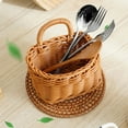 thumbnail image 7 of HongMinWen Woven Hanging Basket: Small Hanging Wicker Basket,Fruit, Kitchen,Organizing,Kitchen Wall Bread Onion Garlic Fruit Vegetable and Storage, 7 of 7