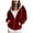Red, variant on Towmus Womens Oversized Striped Sweatshirt Zip Up Hoodies for Women Long Sleeve Casual Hooded Neck Trendy with Pockets for Fall Winter