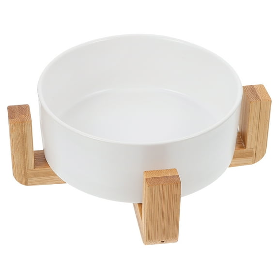 Raindrops Water Fountain for Cats Pet Ceramic Bowl Food Raised