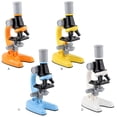 thumbnail image 1 of Children Microscope Toys Specimens Scientific Lab 100x to carry 400x 1200x High Resolution Play Instrument Educational Birthday Gift Blue, 1 of 9