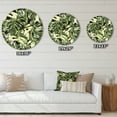thumbnail image 4 of Designart 'Natural Leaves Exotic On Dark Ii' Tropical Wall Clock, 4 of 5