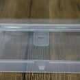thumbnail image 4 of Dreamhall 1Pc Rectangular Empty Mini Clear Plastic Organizer Storage Box Containers with Hinged Lids for Small Items and Other Craft Projects Clear, 4 of 6