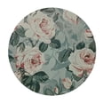 thumbnail image 4 of WYYP Roses Roses Round Tablecloth 100% Polyester Fiber Outdoor Picnic Camping and Indoor Kitchen Dining Party White, 4 of 8