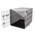 thumbnail image 3 of Sea Animals Dog Crate Cover, Seals Illustration Sea Lion Exotic Tropical Comic Graphic Wild Ocean, Easy to Use Pet Kennel Cover Small Dogs Puppies Kittens, 7 Sizes, Cadet Blue Mauve, by Ambesonne, 3 of 6