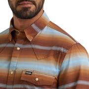 Wrangler Mens ATG Vintage Sepia Stripe Shirt