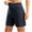 Navy, variant on Tauxra Women's 6'' Athletic Long Shorts with 4 Pockets High Waisted Bermuda Shorts for Women Walking Running Casual Khaki 2XL