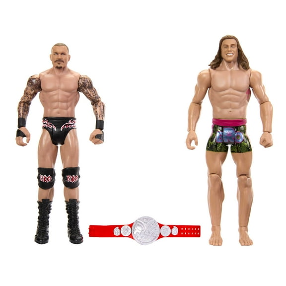 WWE Championship Showdown Randy Orton & Matt Riddle Action Figures, 2 Pack with Championship (6 inch)