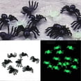 thumbnail image 3 of Mini araña luminosa negra de plástico para decoración de Halloween, juguete divertido para cumpleaños, accesorios decorativos de 2cm, 50/100/200 piezas, 3 of 4