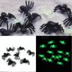thumbnail image 3 of Mini araña luminosa negra de plástico para decoración de Halloween, juguete divertido para cumpleaños, accesorios decorativos de 2cm, 50/100/200 piezas, 3 of 4