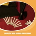 thumbnail image 3 of OFFIGAM 10Sets Professional Hand Fan Rivet Kit Folding Fan Shaft Replacement Golden Rivets, 3 of 8
