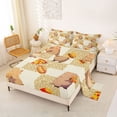 thumbnail image 2 of Erosebridal Kid Cute Capybara Bed Sheets, Leopard Print Buffalo King Sheets, 4pcs, 2 of 5