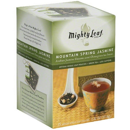 Mighty Leaf Sachets de thé à base de plantes de printemps Jasmine organique, 1,32 oz (Pack of 6)