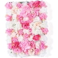 thumbnail image 2 of Miumaeov 20 PCS Artificial Rose Flower Panels Silk Floral Panel Backdrop Wall Decor Flower Mat for Wedding Bridal Party Baby Shower, 15.8 x 23.6in, 2 of 7