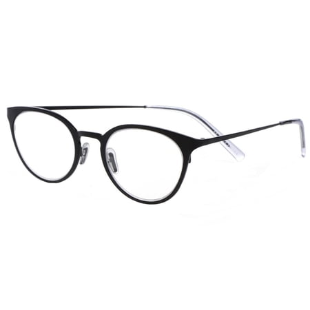 Eyebobs 600-00 Unisex Jim Dandy Black Reading Glasses, +1.00