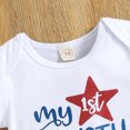 thumbnail image 5 of Zanarzt Baby Girls First 4th Of July Outfit 2 Piece 4th Of July Baby Girl Outfits Summer Print Top Romper Shorts Two-Piece Set Children'S Clothing White,3 Months, 5 of 8