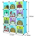 thumbnail image 5 of Armario Modular Infantil Armario para niños DIY Estantería infantil Organizador Modular para Niños 111x37x147cm 12 Cubos esquí esquí Gafas de esquí, 5 of 5