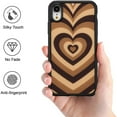 thumbnail image 3 of Multi-Layer Heart Case for iPhone XR, Soft TPU Cover Phone Case Shockproof Slim Case Waterproof Full Body Protective Case-Brown, 3 of 14