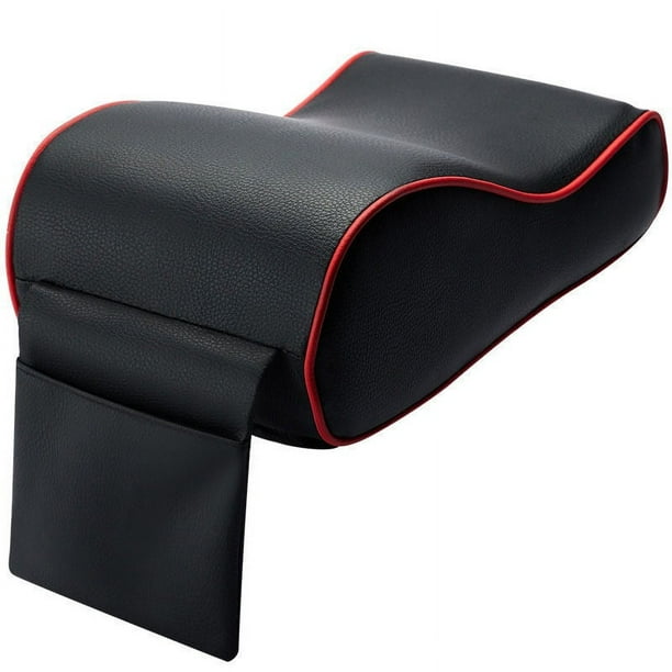Cojín para reposabrazos de coche, almohadilla para reposabrazos de coche, almohada para reposabrazos de consola central automática con soporte para teléfono, bolsa de almacenamiento, ajuste