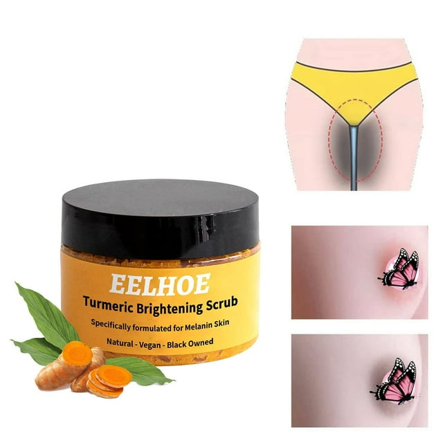 Xerdsx Turmeric Brightening Scrub for Dark Spots Body Scrub Exfoliation