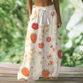 thumbnail image 2 of kaondbfi Women's Wide Leg Printed Pants Casual Elastic Waist Trousers Lightweight Summer Bottoms for Beach Vacation Loose Fit Pants with Pockets, 2 of 4