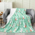 thumbnail image 5 of Yyuenw Happy Easter Bed Blanket 39 x 27in Cute Rabbit Flannel Fleece Throw Blanket Soft Lightweight Blanket Easter Decorations for Livingroom, 5 of 5