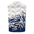 thumbnail image 4 of Men Gradient Polo Shirt Slim Fit Sleeveless Golf Shirt Performance Casual T-Shirts Navy XXL, 4 of 4