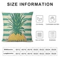 thumbnail image 5 of SHANXI  Hello Summer Pillow Covers Turquoise Watercolor Striped Outdoor Decorative Throw Pillows for Couch,Yellow Pineapple Fruits Plant Linen Decor Cushion Cover 24x24in, 5 of 5