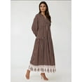 thumbnail image 2 of Printed V-Neck Maxi Dress, 2 of 5