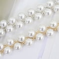 thumbnail image 6 of Women's Pearl Hook Adjustable Waist Chain Dress Belt Gold One Size, 6 of 9