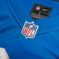 thumbnail image 4 of Men's Nike Connor Galvin  Blue Detroit Lions Team Game Jersey, 4 of 6
