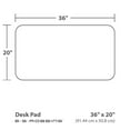 thumbnail image 5 of ES Robbins EverLife  Desk Pad - 36"W x 20"L - Clear, 5 of 6