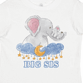 thumbnail image 4 of Inktastic Big Sis Cute Elephants with Moon and Stars Girls Toddler T-Shirt, 4 of 5