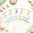thumbnail image 5 of OutmaxHome 5 Pack Easter Cute Shaped Gift Card with Crystal Wholesale Jewelry Greeting Card Set, 5 of 9