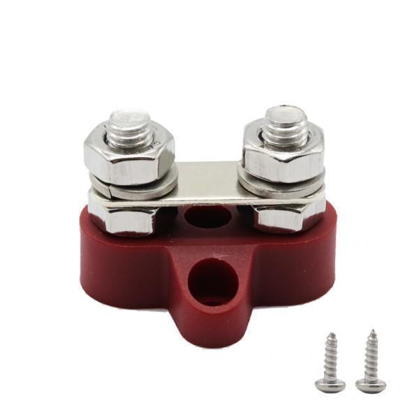 Bloque de Distribución de Energía Baoblaze 3 piezas DC48V Doble Terminal M8