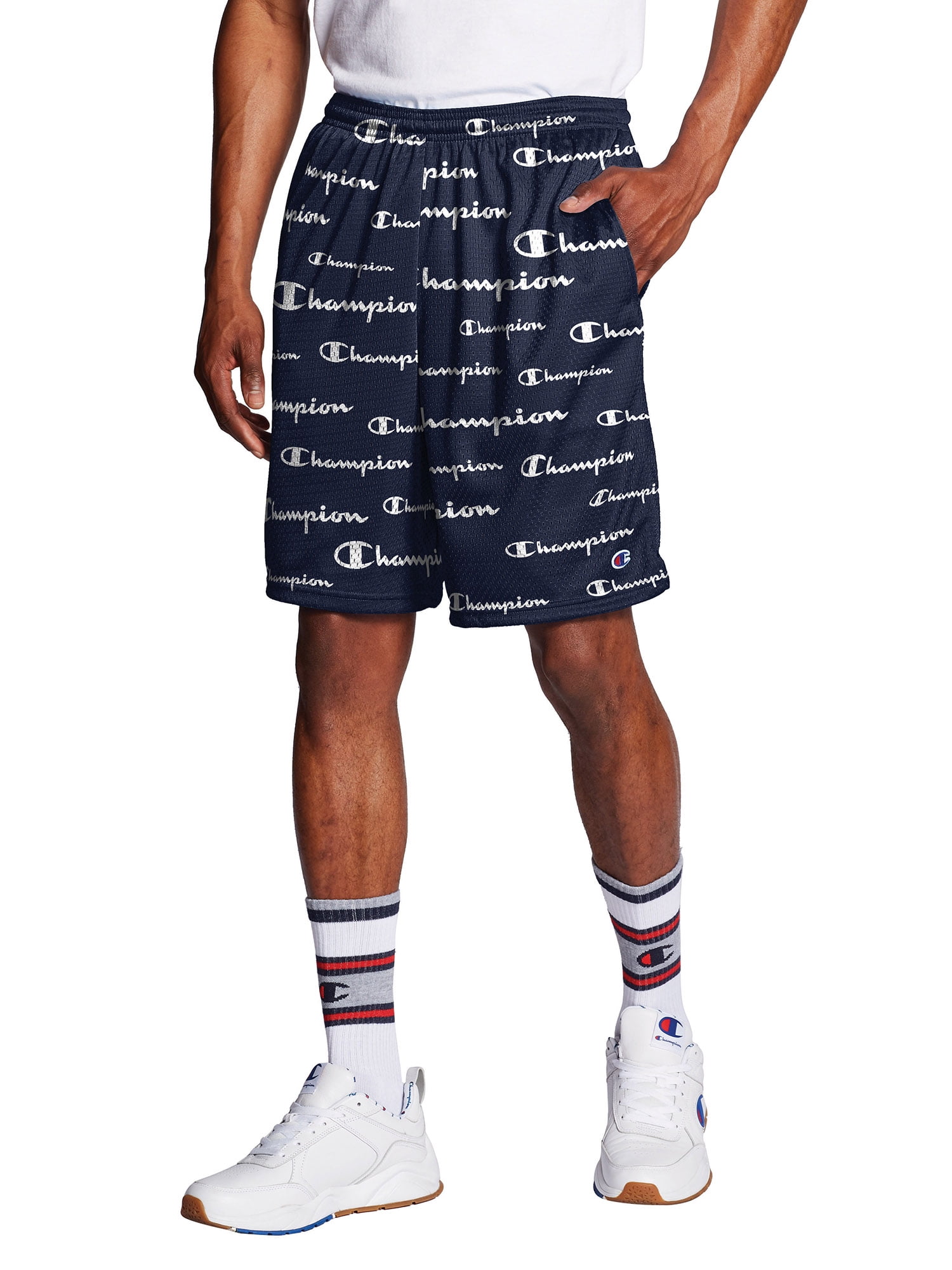 men's champion fleece shorts