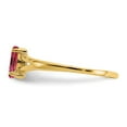 thumbnail image 4 of 14K Yellow Gold Ring Band with Stones (10) October Pink Tourmaline Marquise, 4 of 5