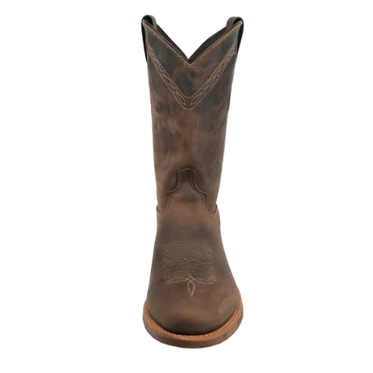 Abilene Men\'s Cowboy Vision Western Brown  MADE IN USA LEATHER Size 9 Men main image 4