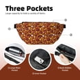 thumbnail image 4 of Naloa Almond Nuts Print Running Belts for Men Women,Running Fanny Pack with 2-Zipper Pockets,Waterproof Waist Pack for Travel Hiking Running Outdoor Sports, 4 of 8