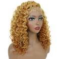 thumbnail image 6 of LUXLUXE Nadia 14.5” Side-parted HD Lace Front Medium Length Natural Looking Curls With Fine Baby Hair, Heat Resistant Fibers, (Strawberry Blonde), 6 of 9