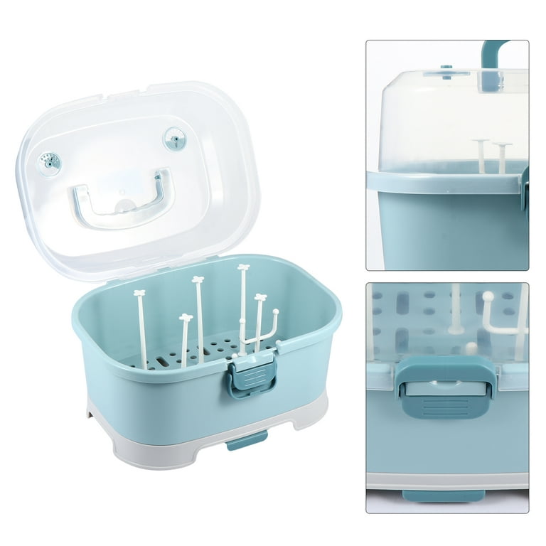 1pc Milk Bottle Case Baby Bottle Drying Rack Box Baby Supplies Container, Size: 35x25x25CM