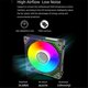 thumbnail image 5 of -2 No Wire Splicing 3-In-1 Case Fan 12V PWM Circular Mirror ARGB 120MM CPU Liquid Cooling Ventilator White-Reverse, 5 of 5