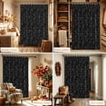 thumbnail image 6 of Black Floral Shower Curtain Set - 72" x 78" Washable Bathtub Curtain with 12 Hooks, Elegant Pastoral Flowers Abstract Art Waterproof Fabric Stall Shower Curtains for Bathroom/Bathtub Décor, 6 of 8
