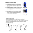 thumbnail image 4 of Máscaras de buceo Tubo de respiración de esnórquel Conjunto de gafas antivaho para adultos (Azul), 4 of 5